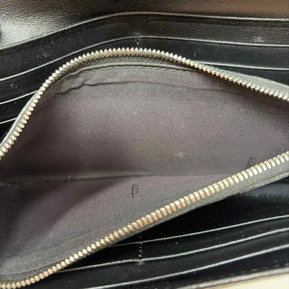 Pre-Owned Fendi Black Leather Designer Wallet