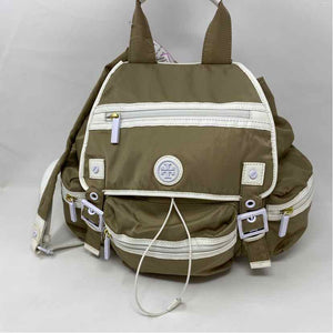 Pre-Owned Tory Burch Taupe Nylon Handbag