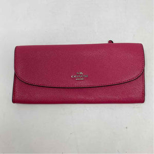 Pre-Owned Coach Pink Leather Wallet