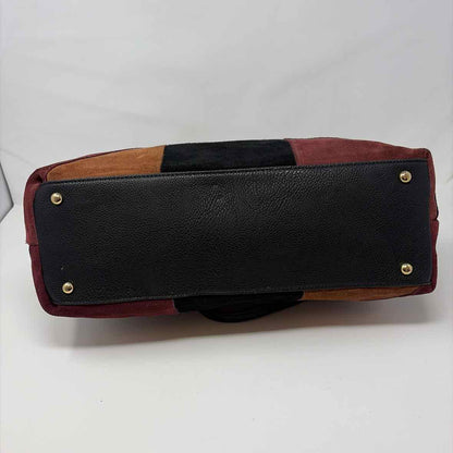 Pre-Owned Emma Fox Purple Multi Suede Handbag
