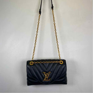 Louis Vuitton Black Leather Designer Handbag