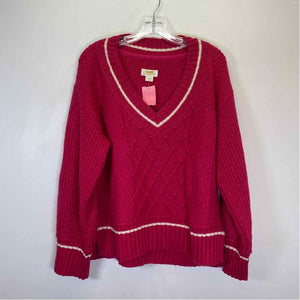Pre-Owned Size M Maeve Hot Pink Sweater