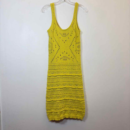 Pre-Owned Size S House Of Harlow Yellow Casual Dress