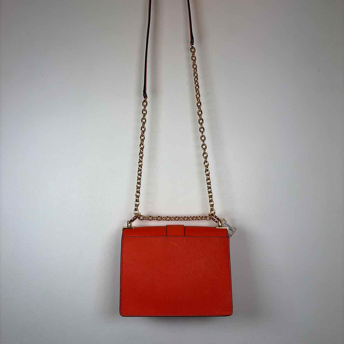 Pre-Owned Michael Kors Orange Coated Canvas Handbag