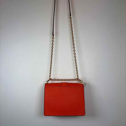 Pre-Owned Michael Kors Orange Coated Canvas Handbag