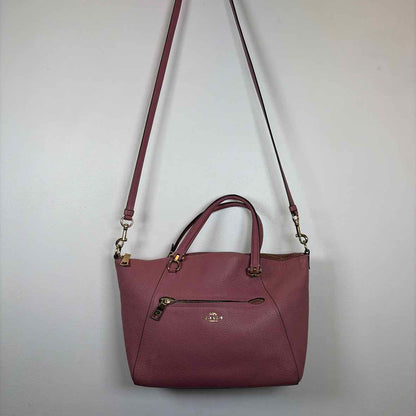 Pre-Owned Coach Pink Leather Handbag
