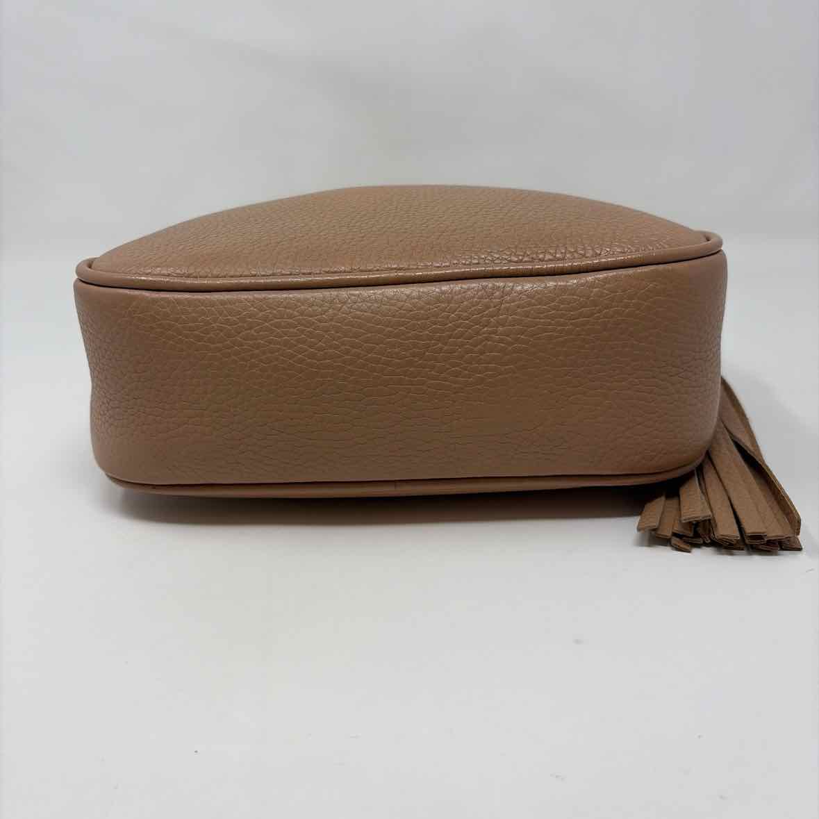 Pre-Owned Gucci Tan Leather Designer Handbag