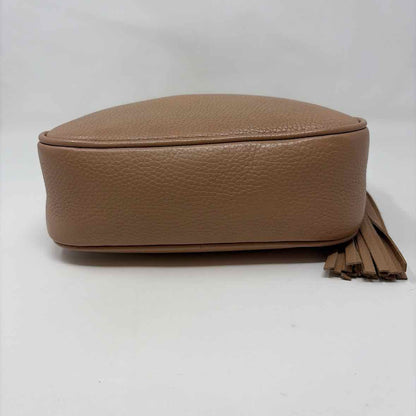 Pre-Owned Gucci Tan Leather Designer Handbag