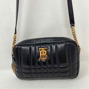 Pre-Owned Burberry Black Leather Designer Handbag