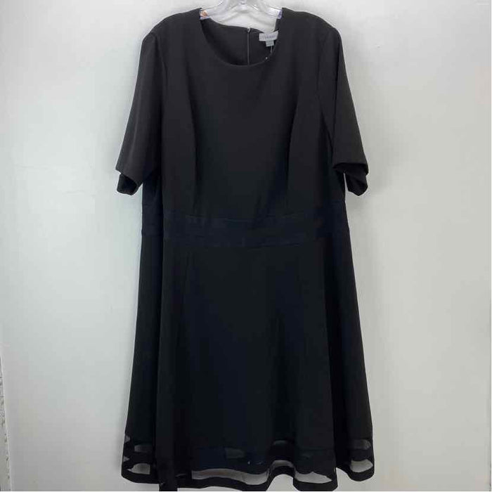 Pre-Owned Size 20W Calvin Klein Black Casual Dress