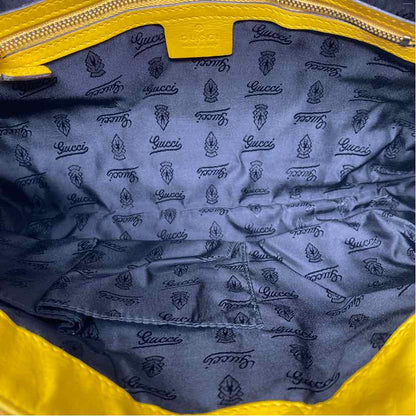 Pre-Owned Gucci Yellow Leather Designer Handbag
