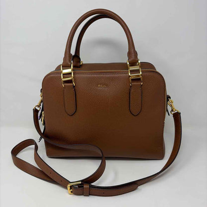 Pre-Owned Ralph Lauren Cognac Leather Handbag