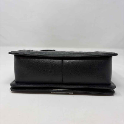 Pre-Owned Chanel Black Leather Designer Handbag
