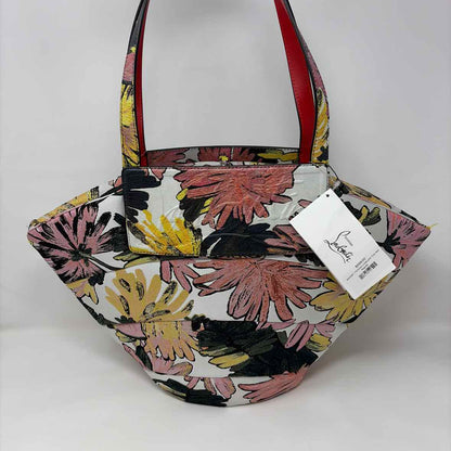 Pre-Owned Christian Louboutin Floral Canvas Designer Handbag