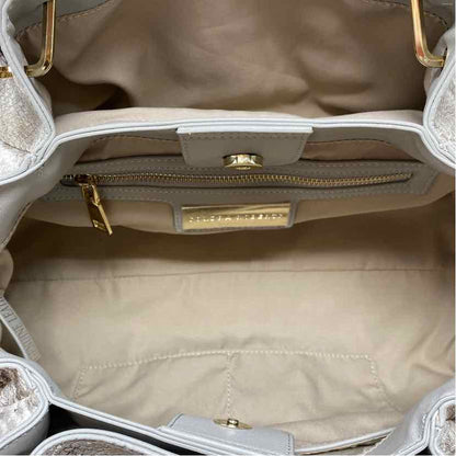 Pre-Owned Sandra Roberto Snake Print Leather Handbag