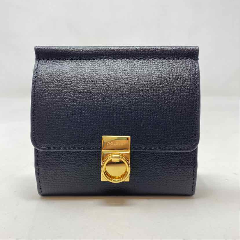 Pre-Owned Polene Black Leather Designer Wallet