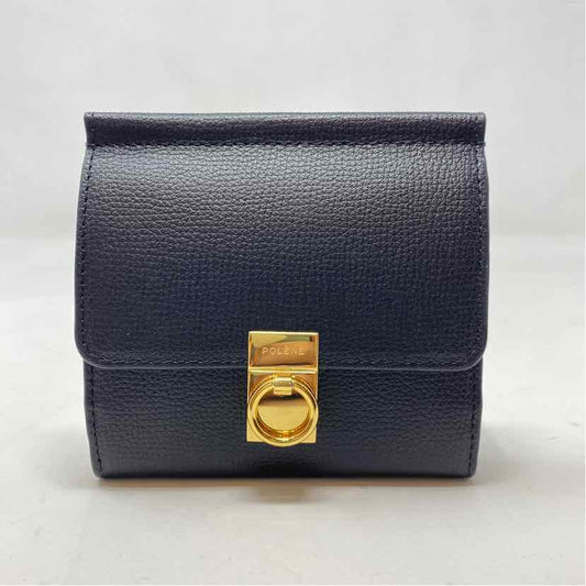 Pre-Owned Polene Black Leather Designer Wallet