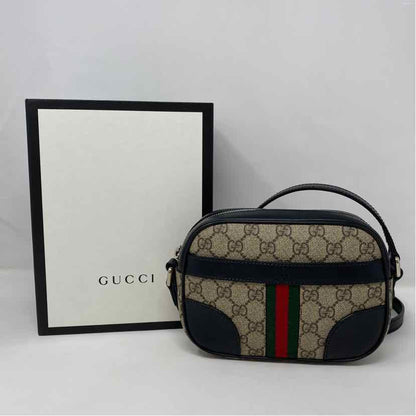 Pre-Owned Gucci Monogram Canvas Designer Handbag