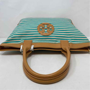 Pre-Owned Tory Burch Striped Canvas Handbag