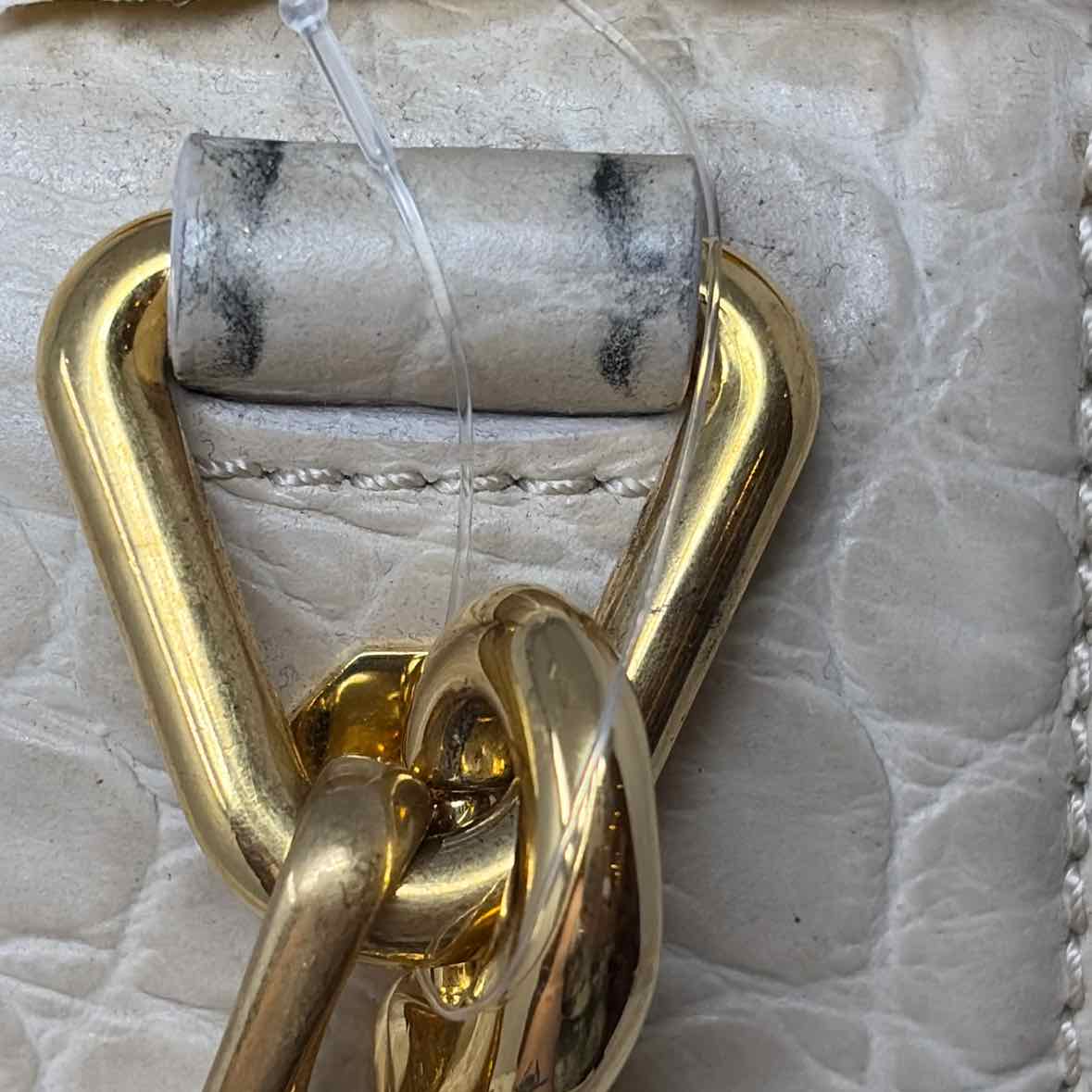 Pre-Owned Alexander McQueen Cream Leather Designer Handbag