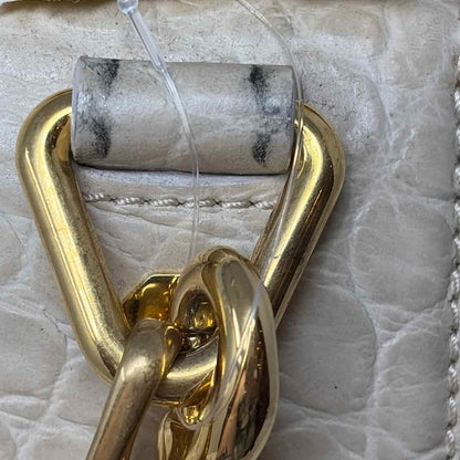 Pre-Owned Alexander McQueen Cream Leather Designer Handbag