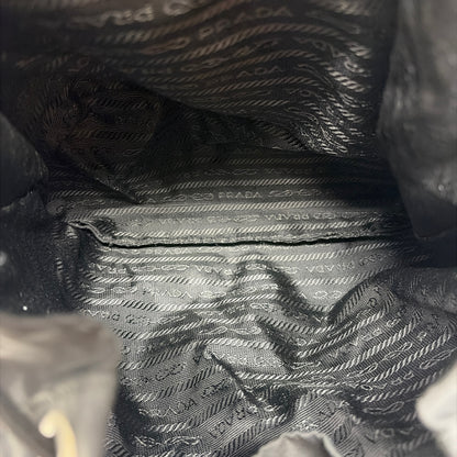 Pre-Owned Prada Black Nylon Designer Handbag