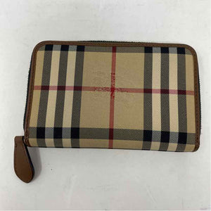 Pre-Owned Burberry Cognac Canvas Designer Wallet