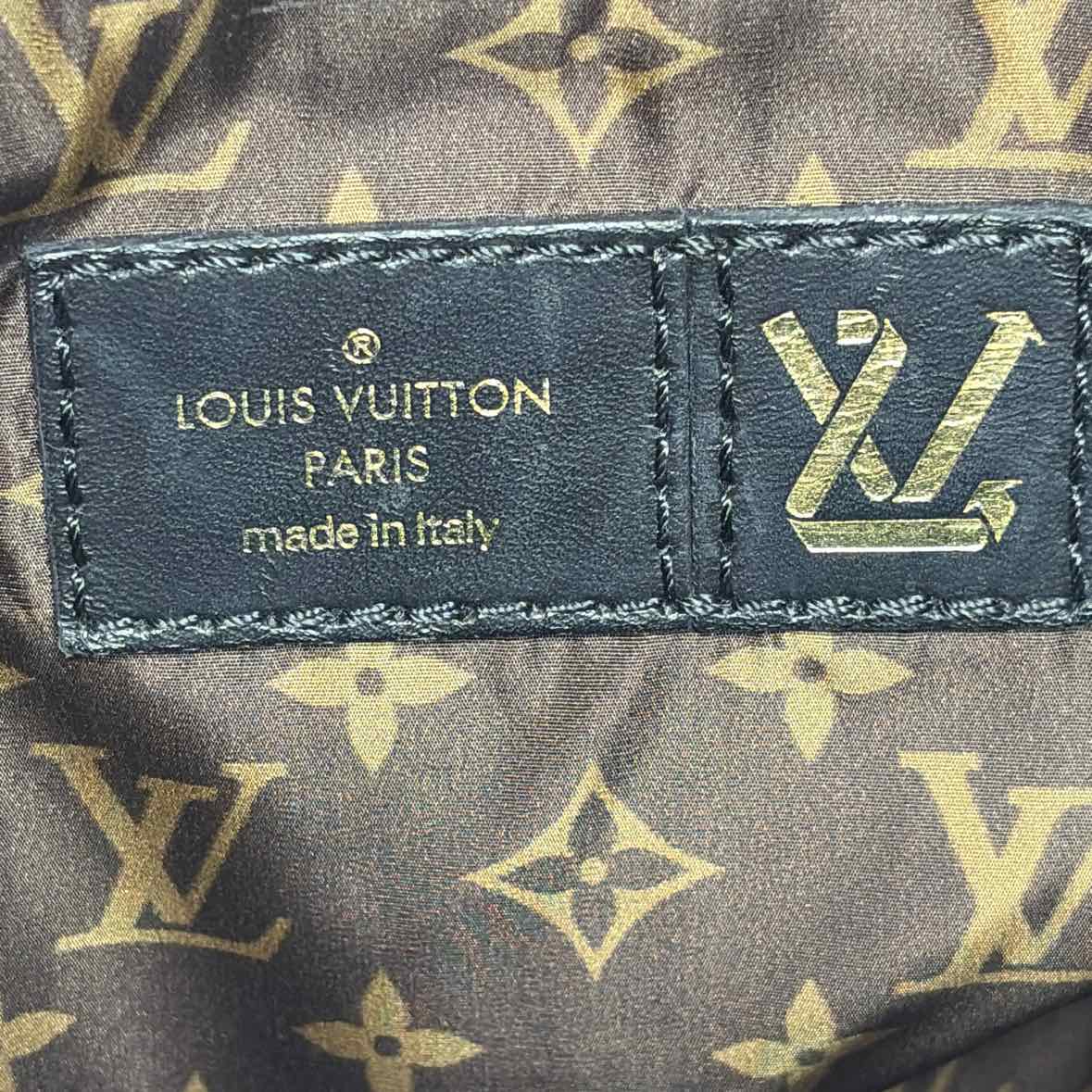 Pre-Owned Louis Vuitton Black/Brown Nylon Designer Handbag