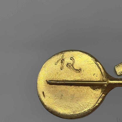 Pre-Owned Lee Wolfe Gold Multi Metal Brooch