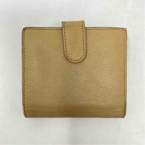 Pre-Owned Christian Dior Tan Leather Designer Wallet