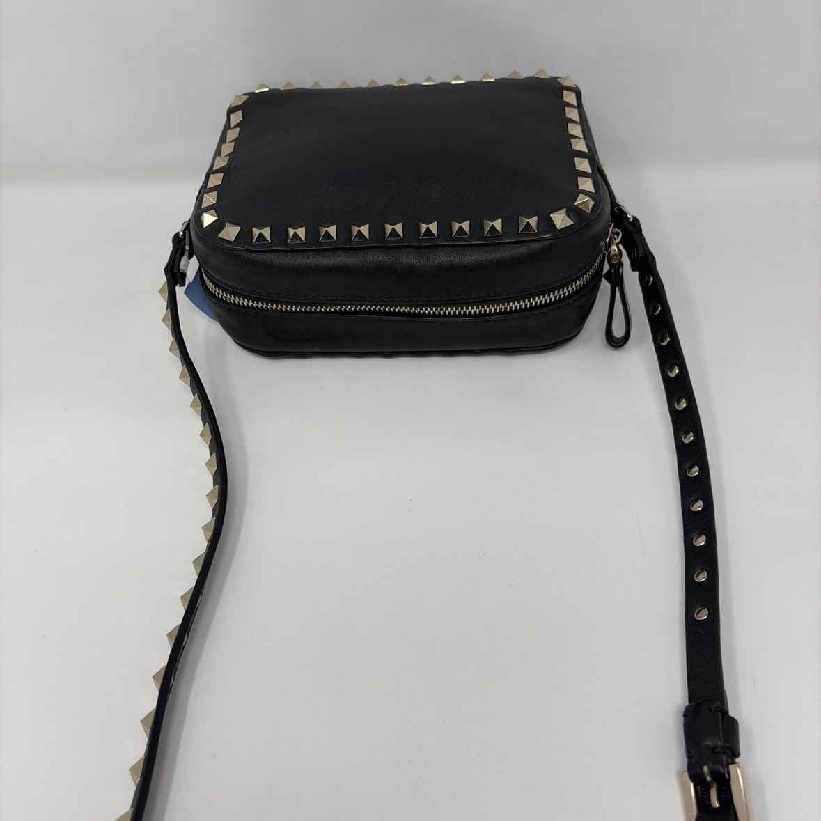 Pre-Owned Valentino Black Leather Designer Handbag