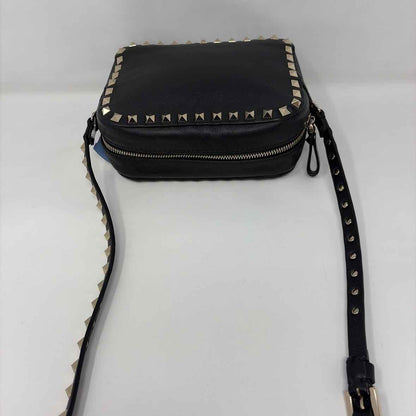 Pre-Owned Valentino Black Leather Designer Handbag