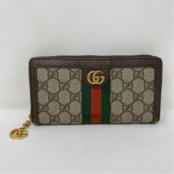 Pre-Owned Gucci Monogram Canvas Designer Wallet
