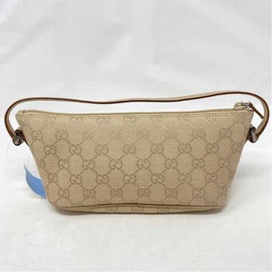 Pre-Owned Gucci Beige Canvas Designer Handbag