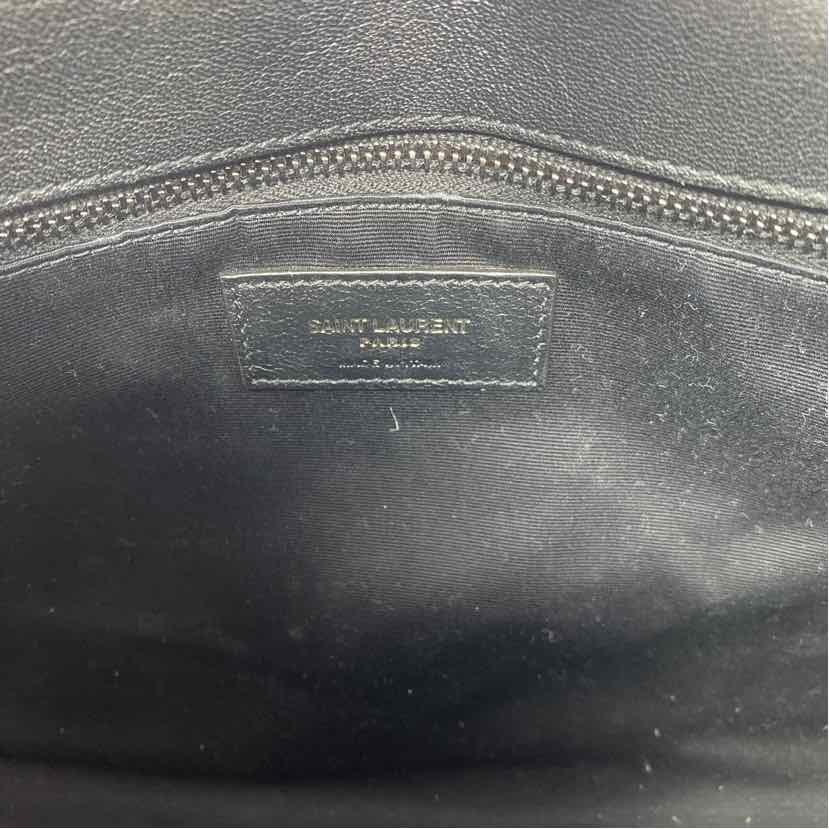 Pre-Owned Saint Laurent Black Leather Designer Handbag