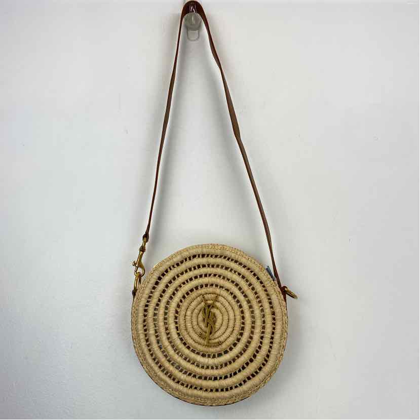 Pre-Owned Saint Laurent Straw Straw Designer Handbag