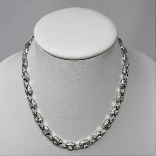 Silver Multi Metal Necklace