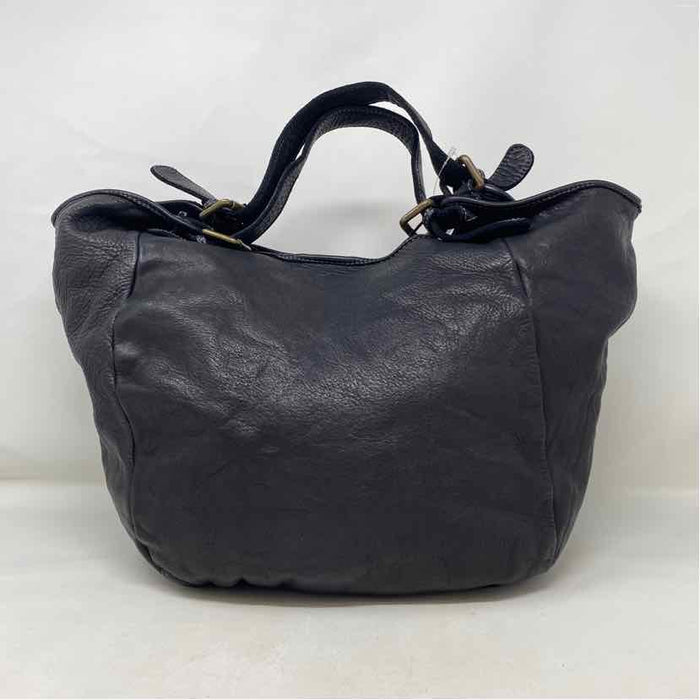 Pre-Owned Made in Italy Black Leather Handbag