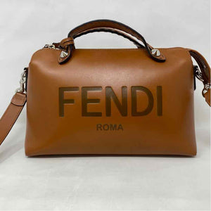 Pre-Owned Fendi Cognac Leather Designer Handbag