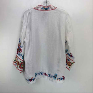 Pre-Owned Size S Johnny Was White Multi Cardigan