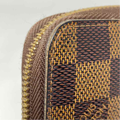Pre-Owned Louis Vuitton Damier Eben Canvas Designer Wallet
