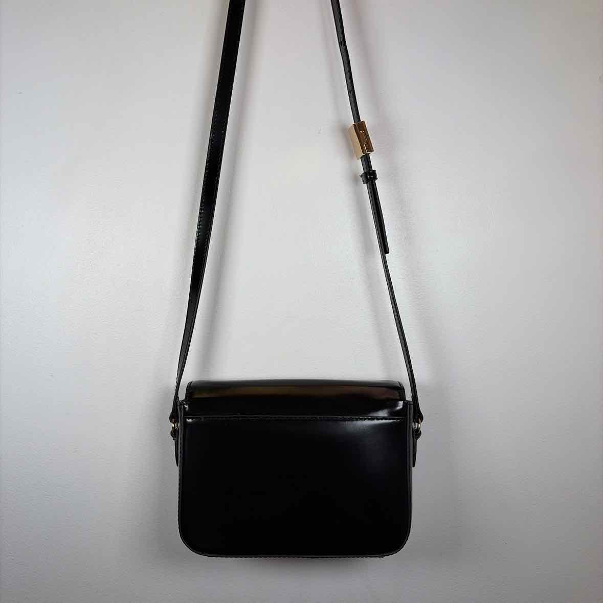 Pre-Owned J Crew Black Patent Handbag