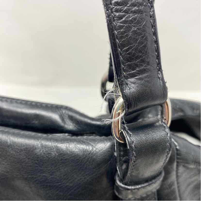 Pre-Owned Prada Black Leather Designer Handbag