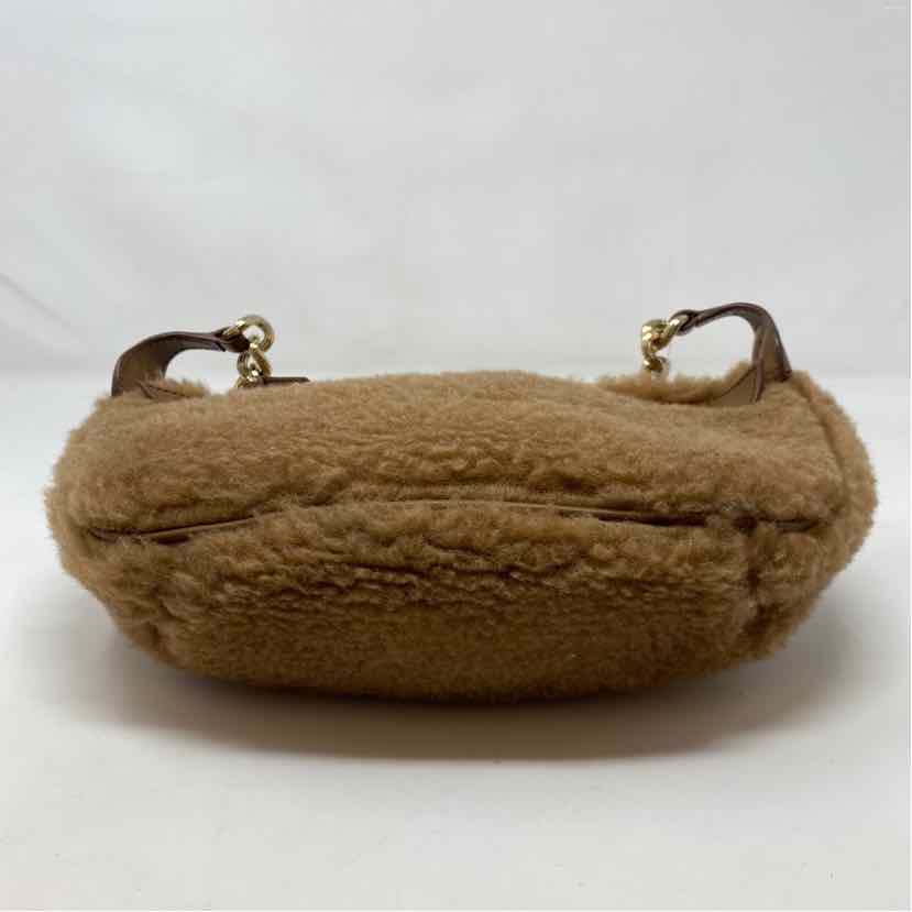 Pre-Owned Max Mara Tan Shearling Handbag