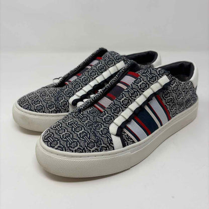 Pre-Owned Shoe Size 7 Tory Sport Navy Print Sneaker