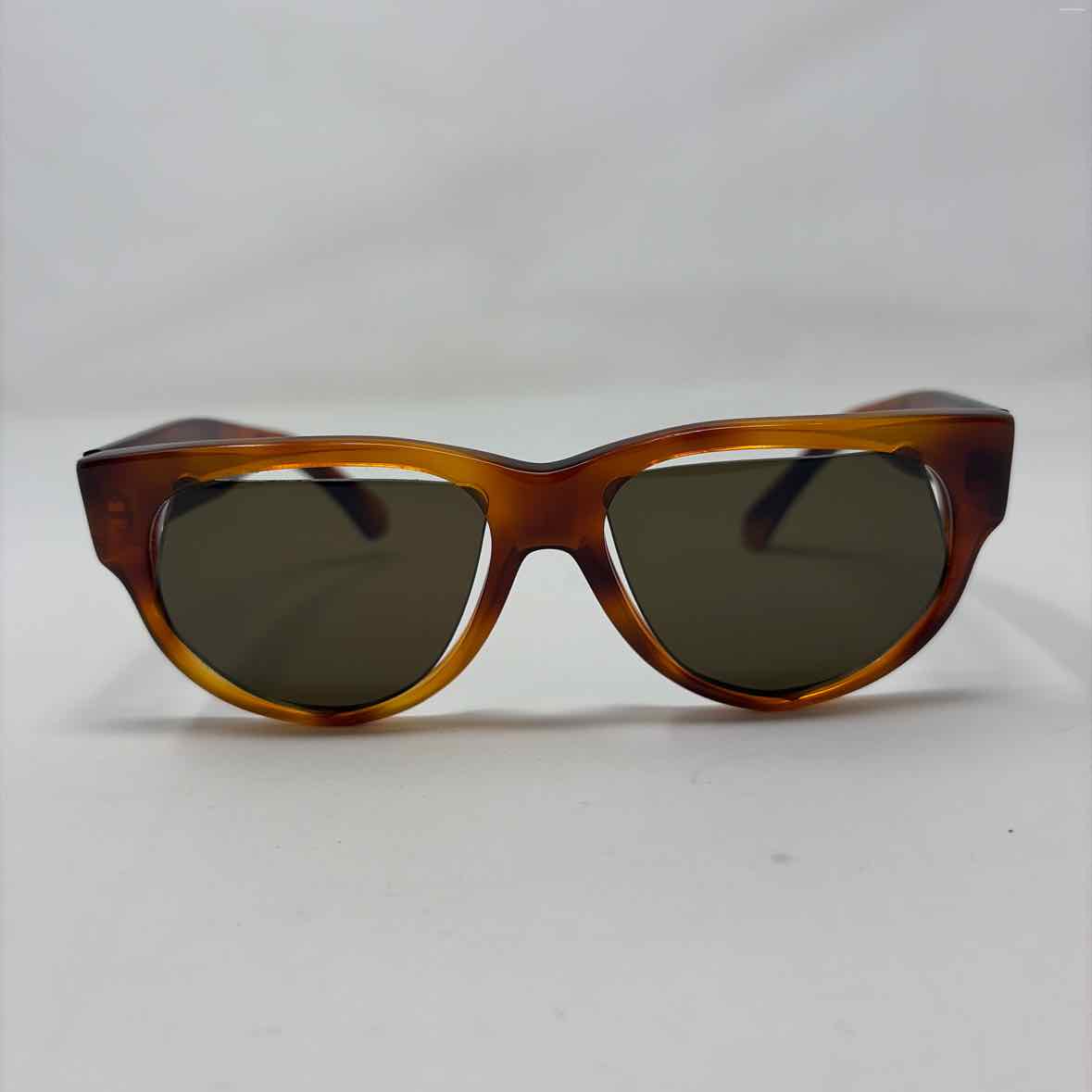 Pre-Owned Maison Margiela Brown Plastic Designer Sunglasses
