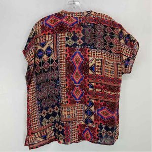 Pre-Owned Size M Johnny Was Tribal print Top