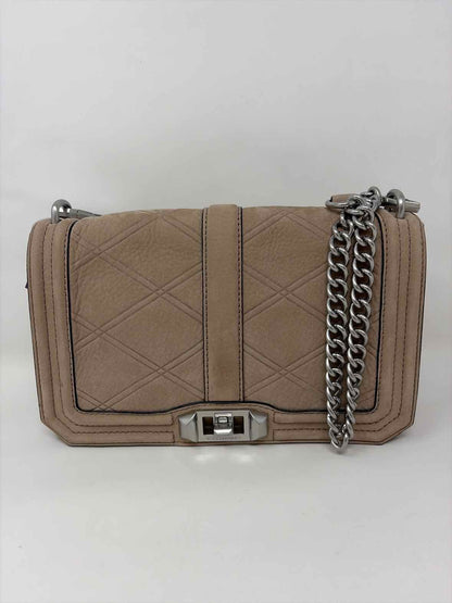 Pre-Owned Rebecca Minkoff Taupe Leather Handbag