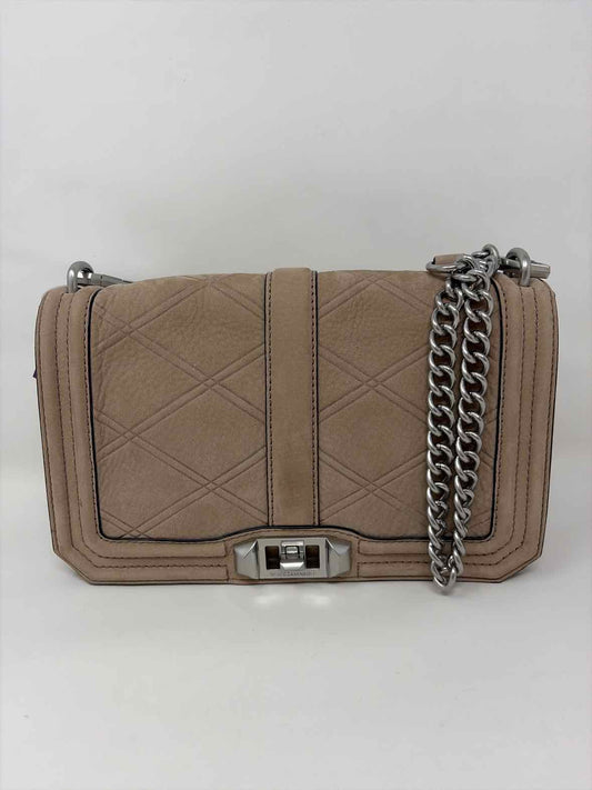 Pre-Owned Rebecca Minkoff Taupe Leather Handbag