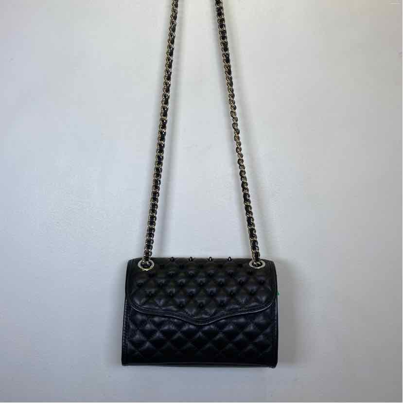 Pre-Owned Rebecca Minkoff Black & Silver Leather Handbag